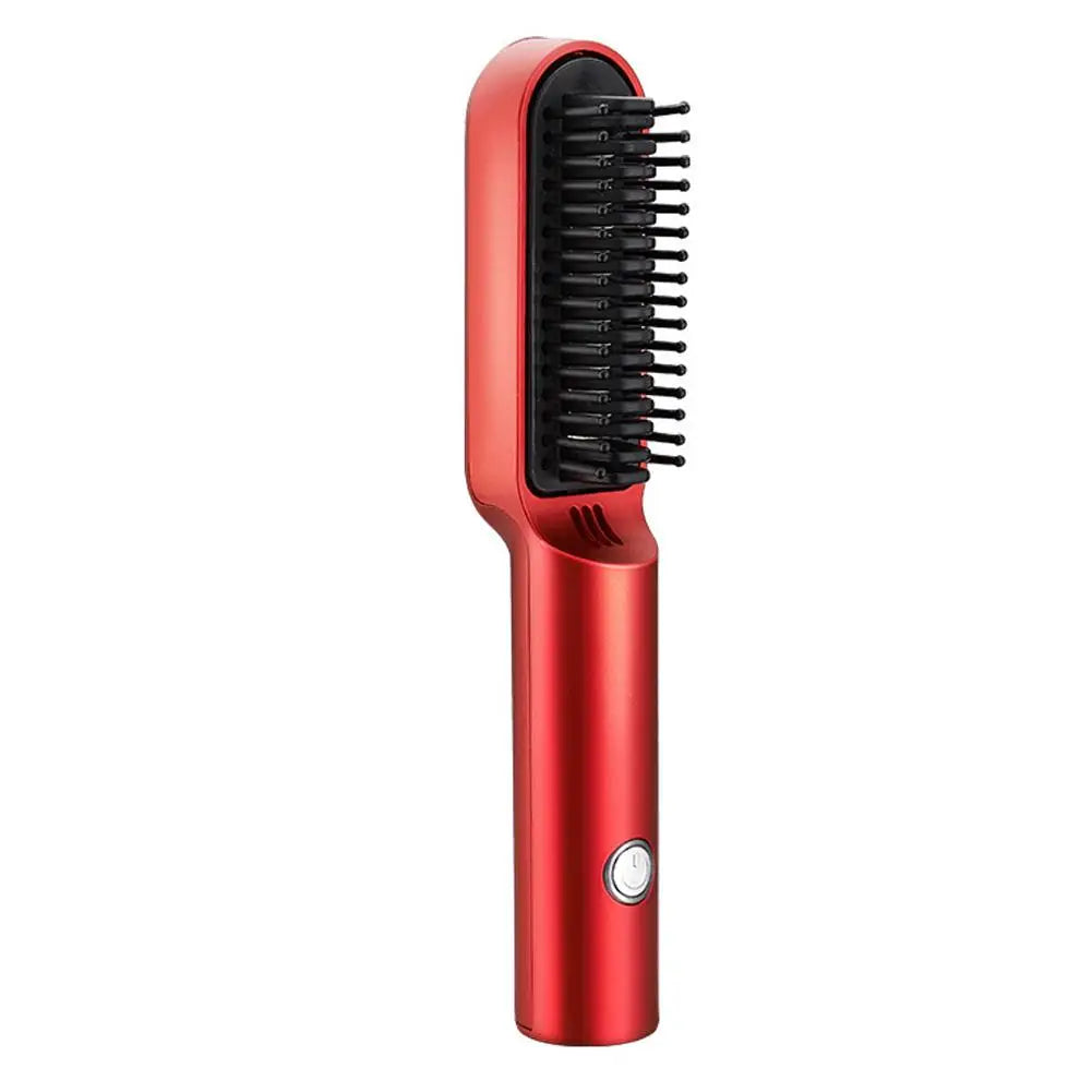Hair Straightening Brush Fast Heating Comb Curling Styling Electric Iron Comb Straightener Hair Styler Comb Multifunctional