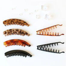 Carregar imagem no visualizador da galeria, Frosted Solid Color Banana Hair Clips – Fashion Ponytail Barrettes & Hair Claws for Women