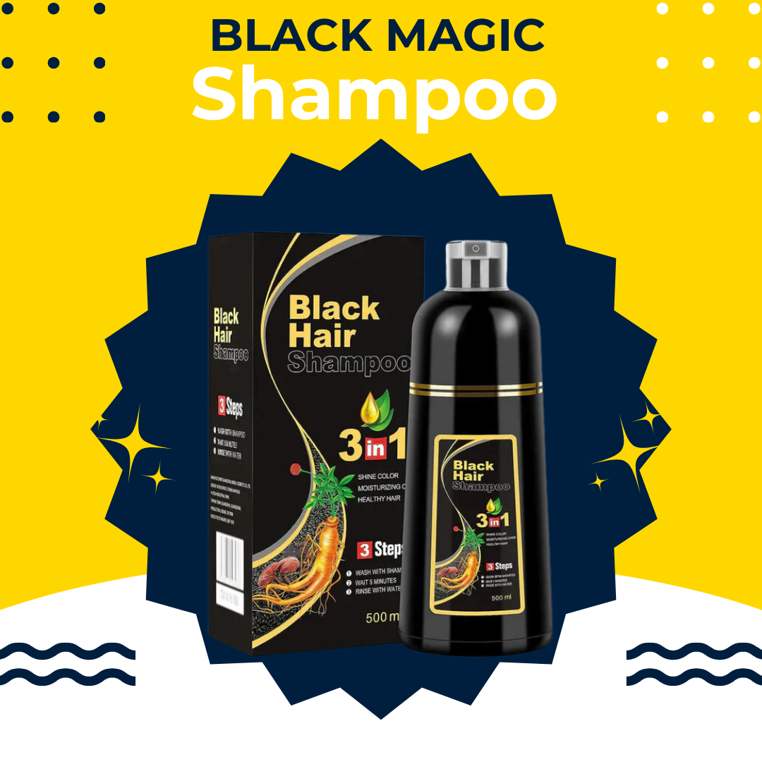 Black Magic Shampoo: Preto Intenso e Brilhante em Minutos!
